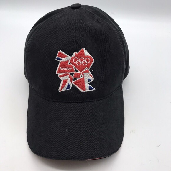 2012 Olympics London England UK Cap Official Collectible Cotton OSFA Black Hat - Picture 1 of 9